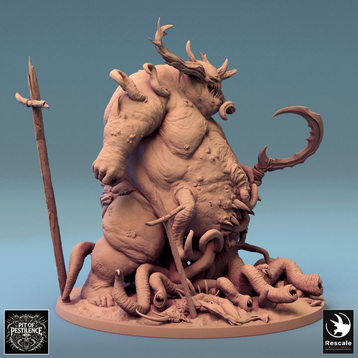 Collection Purulent Demon Monstrosity Tentacles | Colossal | Rescale Miniatures | D&D DnD Pathfinder Miniature