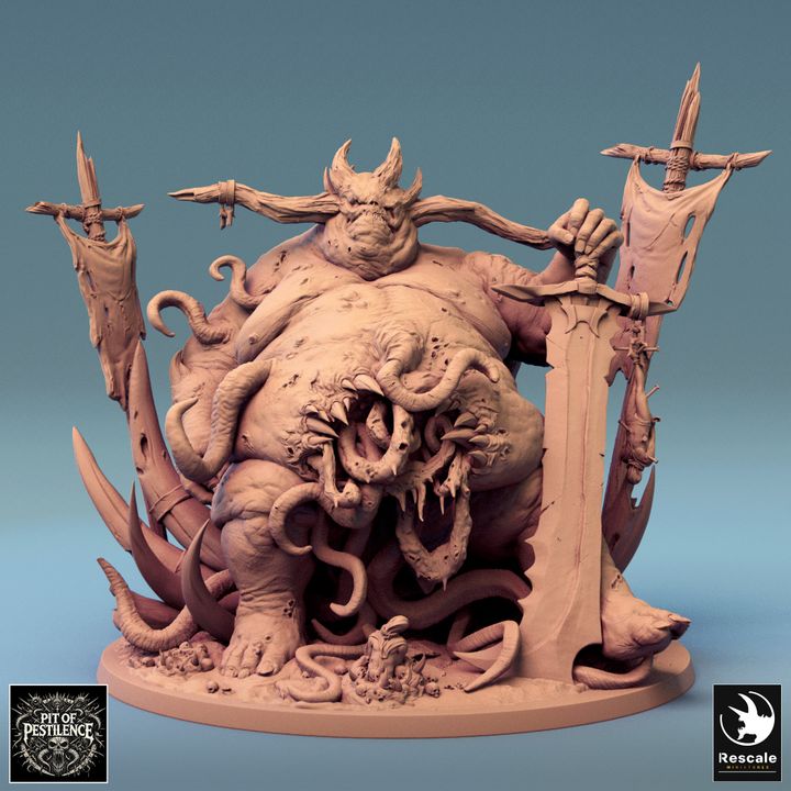 Collection Purulent Demon Monstrosity Tentacles | Colossal | Rescale Miniatures | D&D DnD Pathfinder Miniature