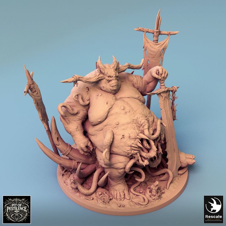 Collection Purulent Demon Monstrosity Tentacles | Colossal | Rescale Miniatures | D&D DnD Pathfinder Miniature