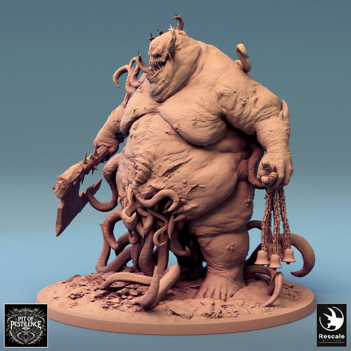 Collection Purulent Demon Monstrosity Tentacles | Colossal | Rescale Miniatures | D&D DnD Pathfinder Miniature