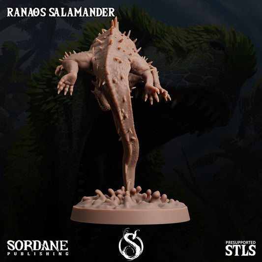 Ranaos Salamander Dragon Beasts | Large | Sordane Publishing | D&D DnD Pathfinder Miniature