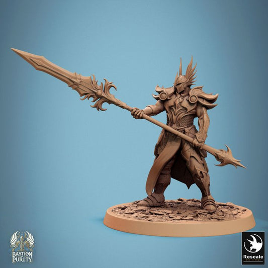 Celestial Guardian Paladin Spear | Large | Rescale Miniatures | D&D DnD Pathfinder Miniature