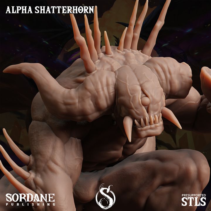 Void Shatterhorn Alpha - Crouching (75mm Base)