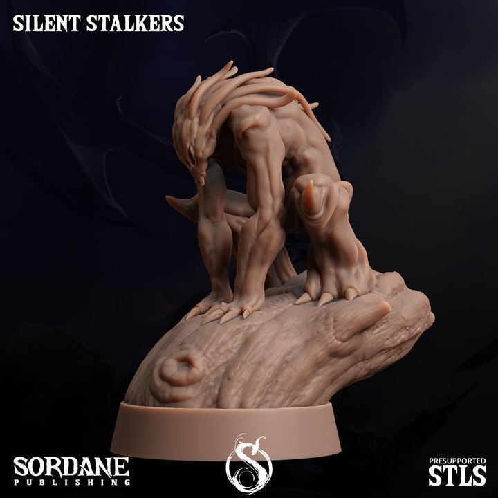 Silent Stalker - Crouching (25mm Base)