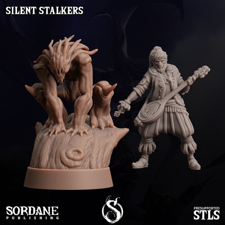 Silent Stalker - Crouching (25mm Base)