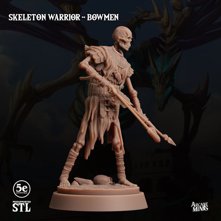 Skeleton Archer - Aiming (25mm Base)