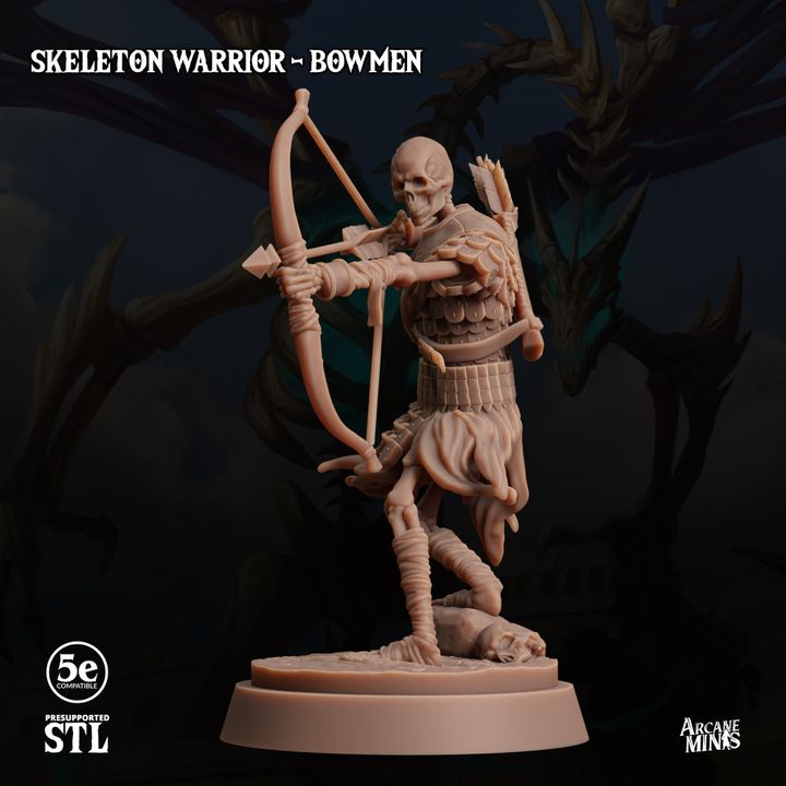Skeleton Archer - Aiming (25mm Base)