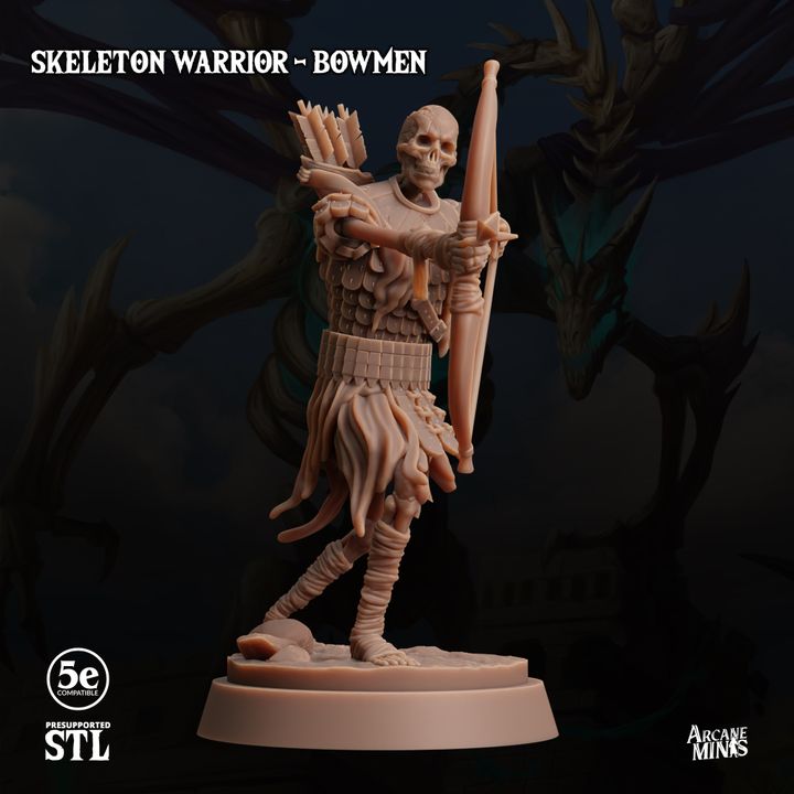 Skeleton Archer - Aiming (25mm Base)