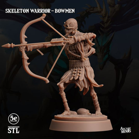 Skeleton Archer Undead Warrior Minion | Medium | Sordane Publishing | D&D DnD Pathfinder Miniature