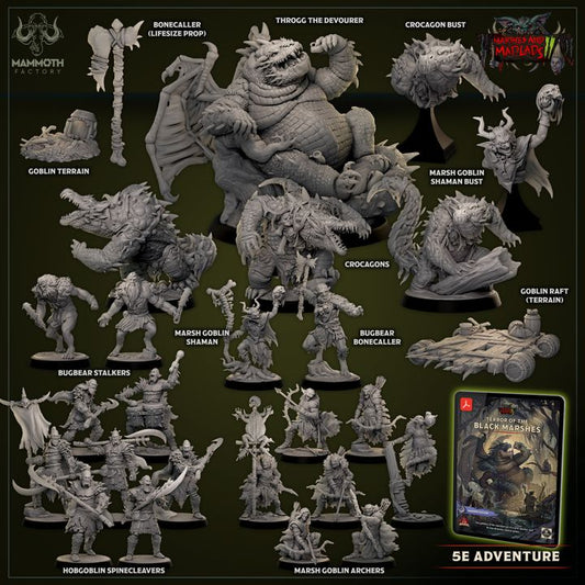 Marsh Goblin Shaman Druid Casting | Medium | Mammoth Factory | D&D DnD Pathfinder Miniature