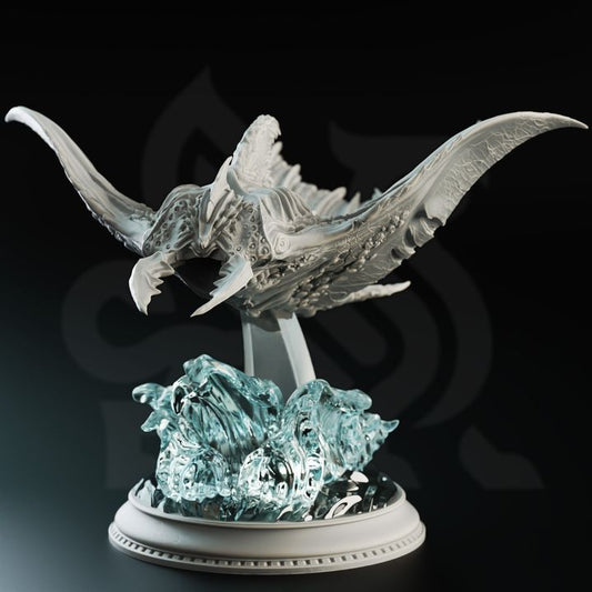 Flying Sea Ray Monstrosity Mount Miniature | Large | DM Stash | D&D DnD Pathfinder Miniature