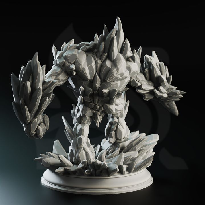 Elemental Golem Guard Construct Medium | DM Stash | D&D DnD Pathfinder Miniature