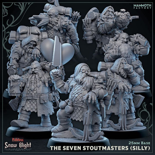 Dwarf Adventurer Sculpture Set | Medium | Mammoth Factory | D&D DnD Pathfinder Miniature