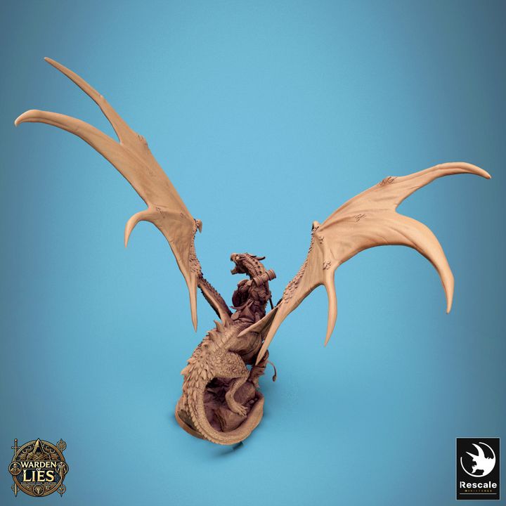 Thorn Dragon - Mounted (50mm Base)