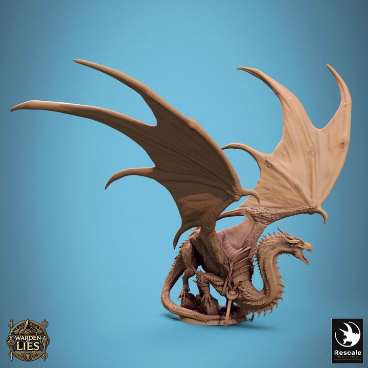 Thorn Dragon - Mounted (50mm Base)
