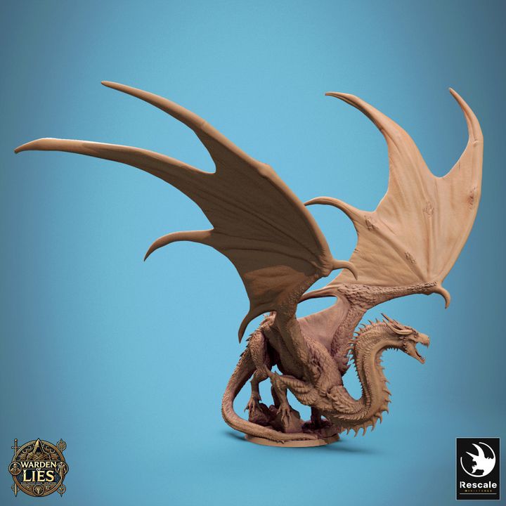 Thorn Dragon - Mounted (50mm Base)