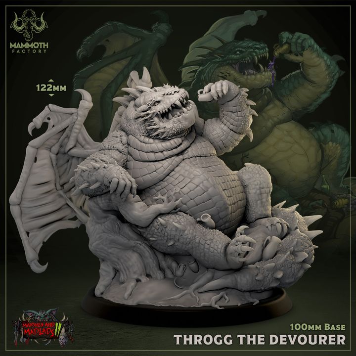 Dragon Monstrosity Colossal Wings | Gargantuan | Mammoth Factory | D&D DnD Pathfinder Miniature