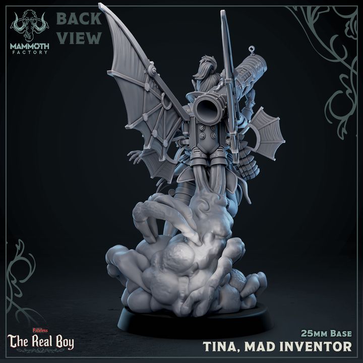 Fairy Artificer Tinkerer Wings | Medium | Mammoth Factory | D&D DnD Pathfinder Miniature