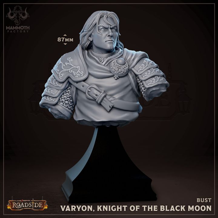 Knight Warrior Figurine Bust | Huge | Mammoth Factory | D&D DnD Pathfinder Miniature