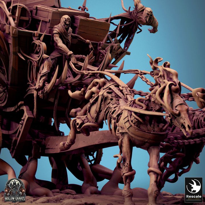 Wraith Wagon - With Ghosts (170mm Base)