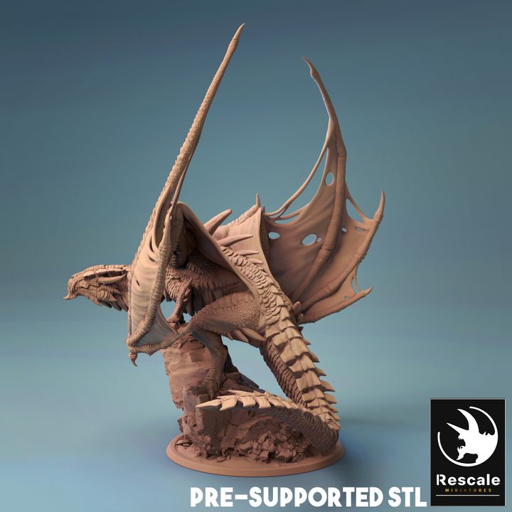Adult Magma Dragon - Regal (75mm Base)