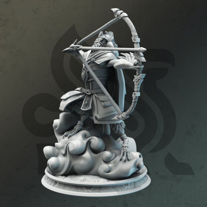 Birdfolk Avian Ranger Archer Miniature | Medium | DM Stash | D&D DnD Pathfinder Miniature