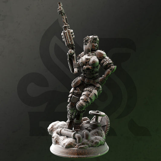 Steampunk Sniper Rogue Stealth Shooting | Medium | DM Stash | D&D DnD Pathfinder Miniature