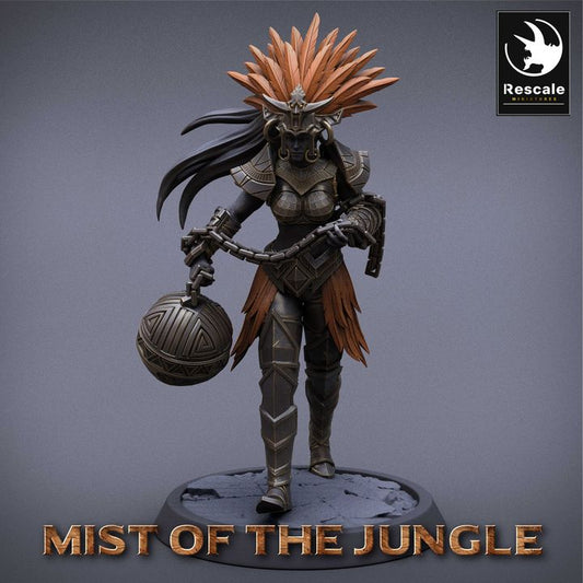 Amazon Warrior Fighter Chain Armor | Medium | Rescale Miniatures | D&D DnD Pathfinder Miniature