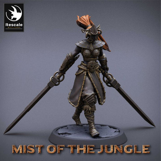 Collection Amazon Warrior Fighter Soldiers | Medium | Rescale Miniatures | D&D DnD Pathfinder Miniature