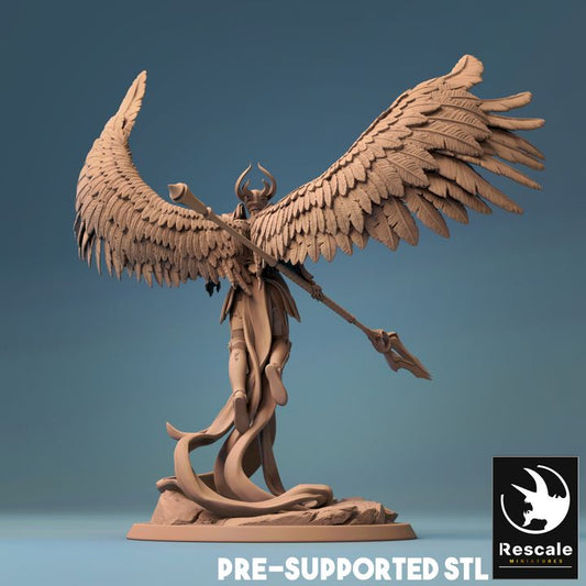 Angelic Celestial Warrior Paladin | Large | Rescale Miniatures | D&D DnD Pathfinder Miniature