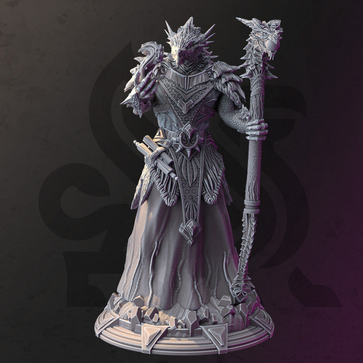 Dragonborn Sorcerer - Casting (25mm Base)