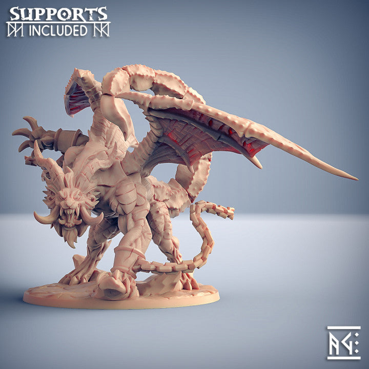 Ashen Manticore Monstrosities Beast | Gargantuan | Artisan Guild | D&D DnD Pathfinder Miniature