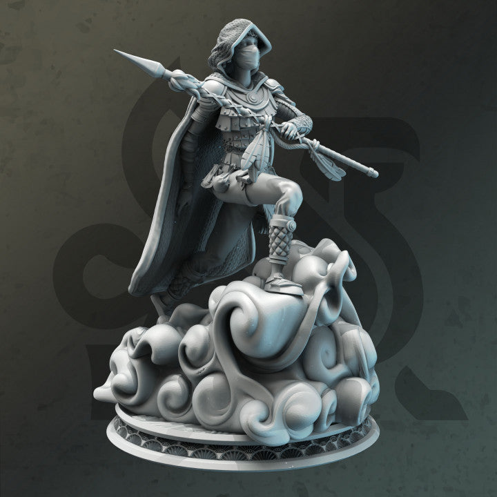 Air Genasi Rogue Monk | Medium | DM Stash | D&D DnD Pathfinder Miniature