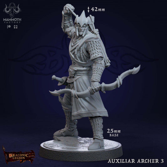 Auxilliar Archer Ranger Humanoid | Medium | Mammoth Factory | D&D DnD Pathfinder Miniature