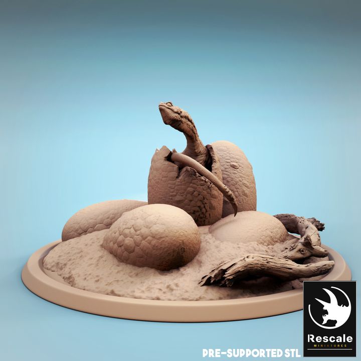 Vouivre Hatchling - Emergent (75mm Base)