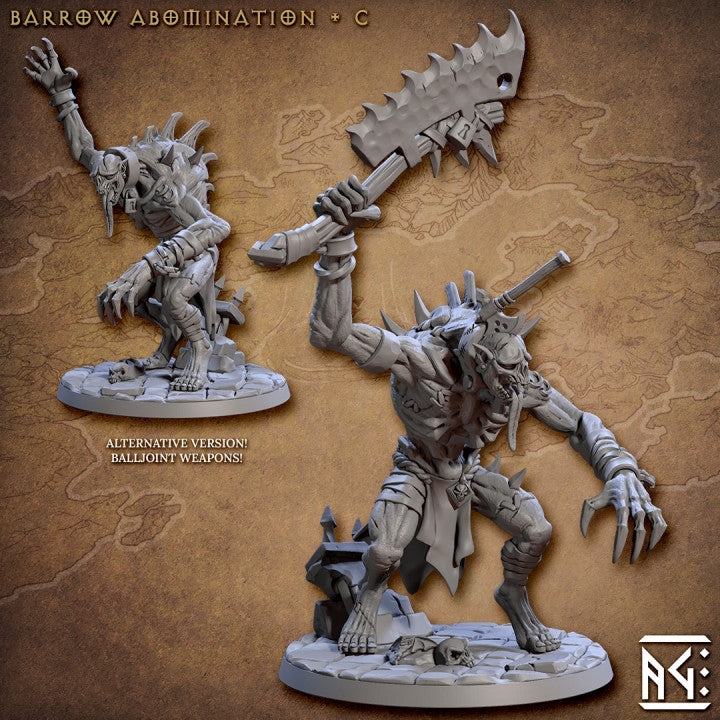 Barrow Abomination - Armed (50mm Base)