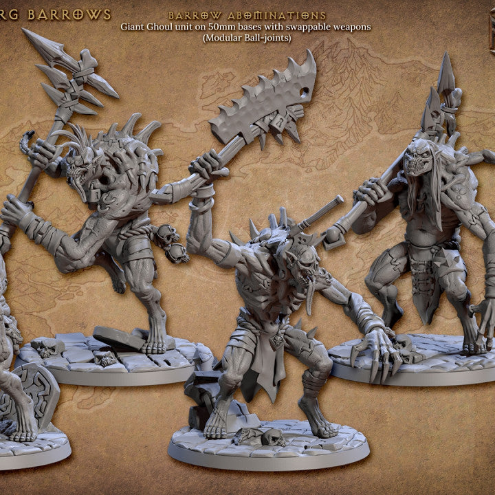 Barrow Abomination - Guard (50mm Base)