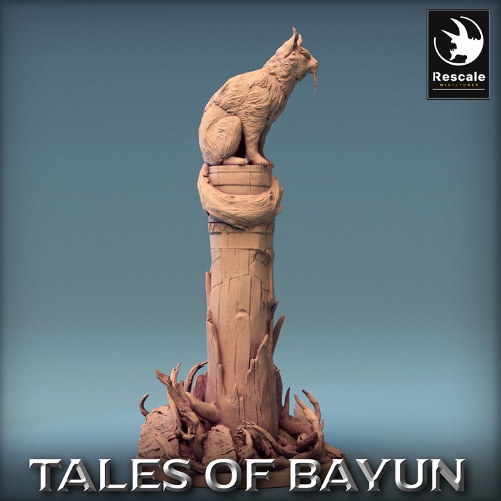 Bayun The Cat - Regal (50mm Base)