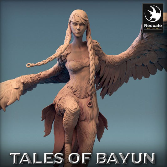 Harpy Mythical Creature Winged | Large | Rescale Miniatures | D&D DnD Pathfinder Miniature