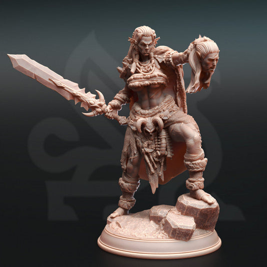 Hobgoblin Barbarian Leader Miniature | Medium | DM Stash | D&D DnD Pathfinder Miniature