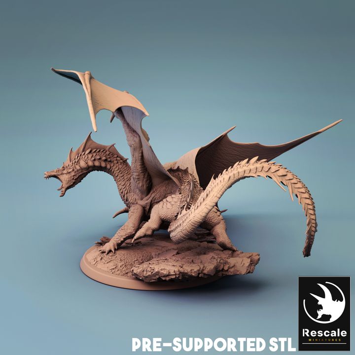 Young Brine Dragon - Guard (50mm Base)