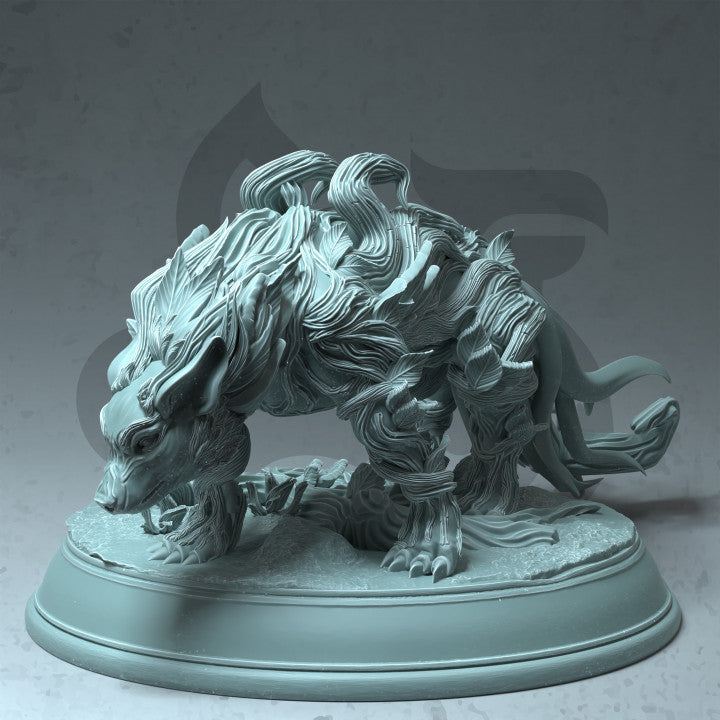 Fey Touched Hound - Standing (50mm Base)
