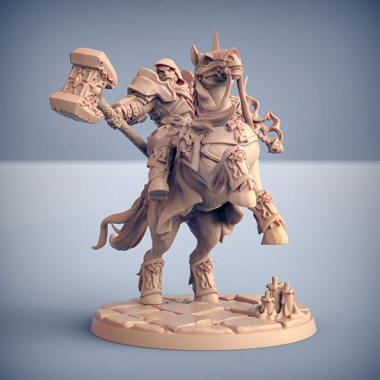 Caballería Réquiem - Montada (Peana de 50 mm)