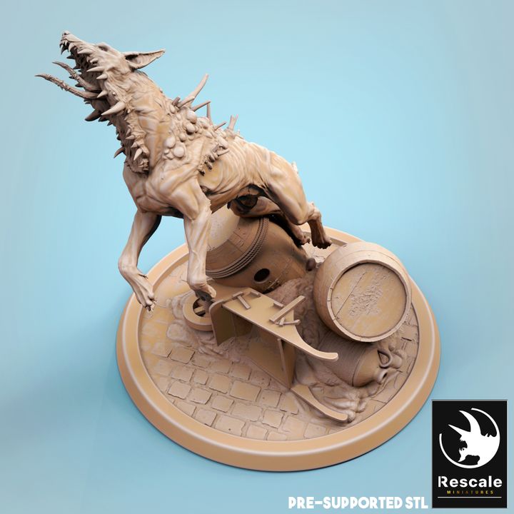 Corrupted Hound - Standing (32mm Base)
