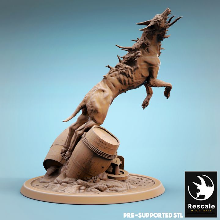 Corrupted Hound - Standing (32mm Base)