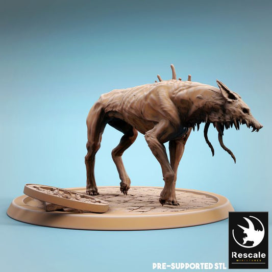 Chien corrompu - Debout (socle de 32 mm)