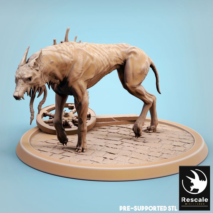 Corrupted Hound - Standing (32mm Base)
