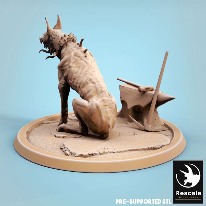 Corrupted Hound - Standing (32mm Base)