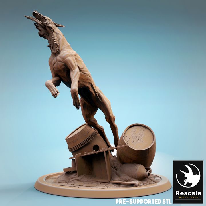 Corrupted Hound - Standing (32mm Base)