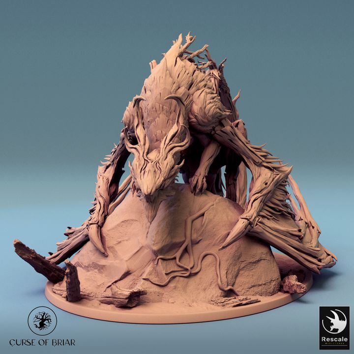 Briar Dragon - Prowling (100mm Base)
